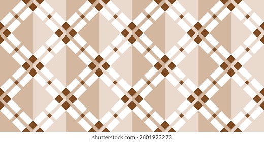 Seamless geometric plaid pattern. Vector Illustration.