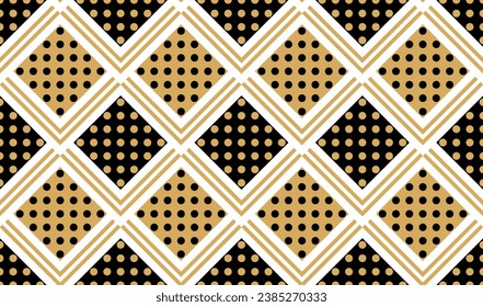 Seamless geometric polka dot pattern. Vector Illustration.