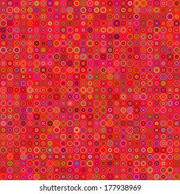 Seamless geometric polygons pattern. Background, vector. Octagons, circles, stars. 