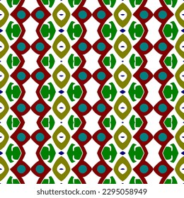 The seamless geometric print fabric with nature-inspired illustrations and geometric tile textures was a unique and eye-catching wallpaper that would add a touch of sophistication to any room.