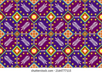 Seamless Geometric Purple-Brown  toned, Interspeersed Colorful Pattern for Texti, Ceramic Tiles and Backgrounds.