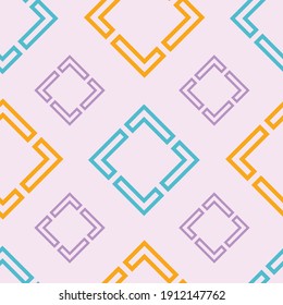 Seamless geometric rectangle shape pattern.  Vector design for paper, cover, wallpaper, 
fabric, textile, interior decor and other project.
