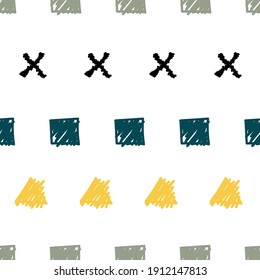 Seamless geometric rectangle shape pattern.  Vector design for paper, cover, wallpaper, 
fabric, textile, interior decor and other project.