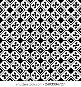 Seamless geometric repeating islamic patterns.
Black and white pattern texture. Mosaic ornaments.One color wallpaper.