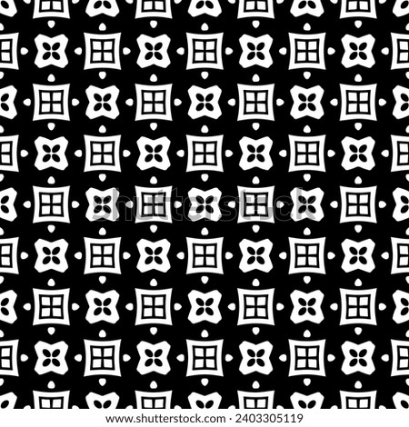 Seamless geometric repeating islamic patterns.
Black and white pattern texture. Mosaic ornaments.One color wallpaper.