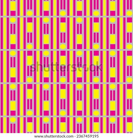 Seamless Geometric Retro Design for Fabric and Textile Print