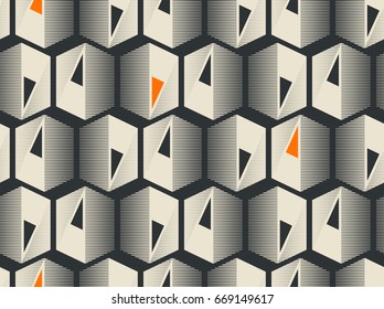 seamless geometric retro pattern