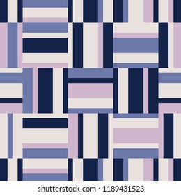 seamless geometric retro pattern with horizontal and vertical stripes