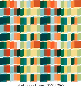 Seamless geometric retro pattern. Useful template for trendy design 