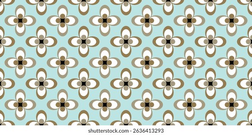 Seamless geometric retro pattern.Vector Illustration.