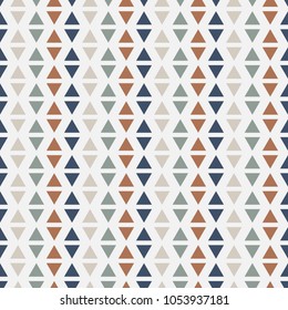 Seamless geometric retro triangles pattern Art Deco style vector