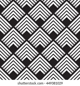 Seamless geometric rhombs pattern. Vector illustration.