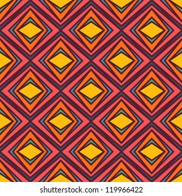 Seamless  geometric rhombus color pattern
