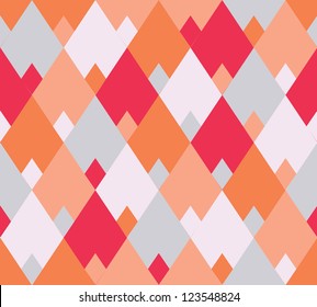 Seamless  geometric rhombus color pattern background