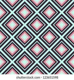 Seamless geometric rhombus color pattern