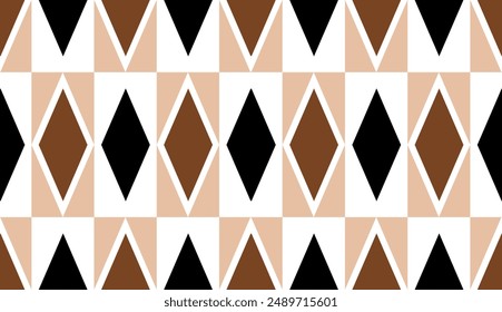 Seamless geometric rhombus pattern. Vector Illustration.