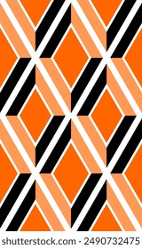 Seamless geometric rhombus pattern. Vector Illustration.