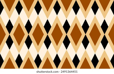 Seamless geometric rhombus pattern. Vector Illustration.