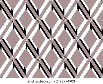 Seamless geometric rhombus pattern. Vector Illustration.