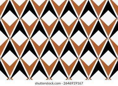 Seamless geometric rhombus pattern. Vector Illustration.