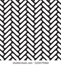 Seamless geometric rounded herringbone network pattern texture background. Cross-stitch pattern texture background.