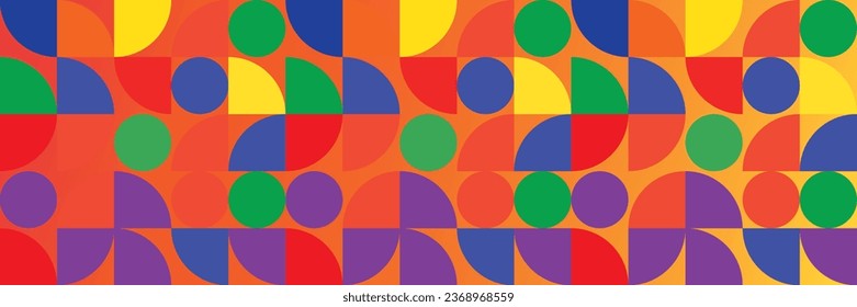 Seamless geometric scandinavian pattern texture wide