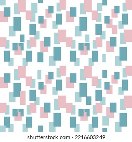 Seamless geometric shape isolate on white background can be use for  fabric pattern, wallpaper, wrapping paper or any design