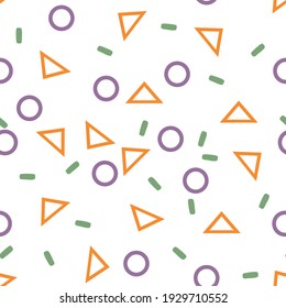 
Seamless geometric shapes for clothing. Vector pattern