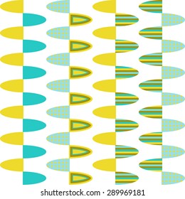 Seamless geometric shapes pattern