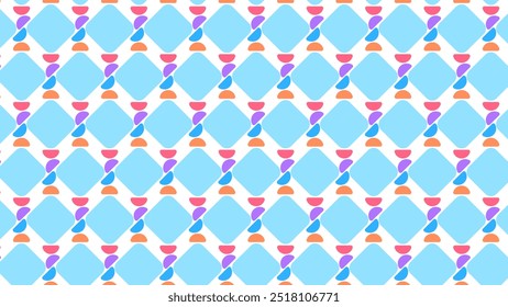 FORMAS GEOMÉTRICAS SIN COSTURA PATRÓN TEXTURA COLORIDO PLANTILLA FONDO ABSTRACTAS VECTOR DE DISEÑO DE MODA