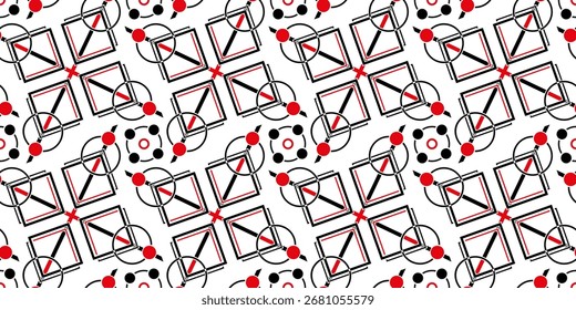 Sin costuras. Fondo geométrico de diseño de arte de línea simple. Símbolo de signo Abstractas.