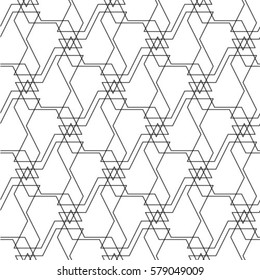 Seamless geometric simple pattern, gray abstract background for design.