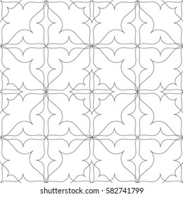 Seamless geometric simple pattern, gray abstract background for design.