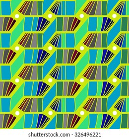 Seamless geometric spiral pattern. Abstract background. Design for textile.