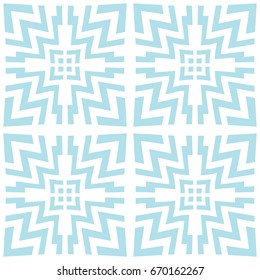 seamless geometric square lines design trippy vector pattern