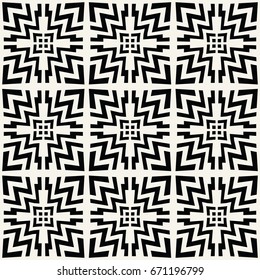 seamless geometric square lines design trippy vector pattern