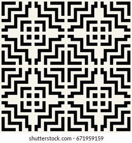 seamless geometric square lines design trippy vector pattern