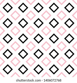 Seamless geometric square pattern background design - colored vector graphic