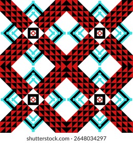 Seamless geometric square pattern background for fabric and decoration