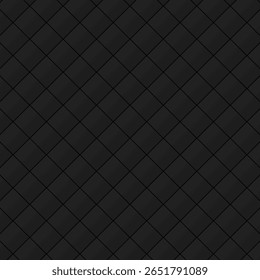 Seamless geometric Square pattern Dark black background