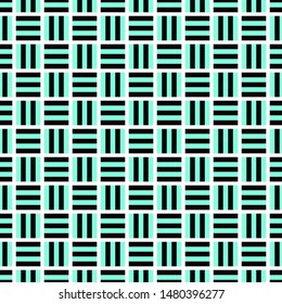 Seamless geometric square pattern design background - colored vector graphic