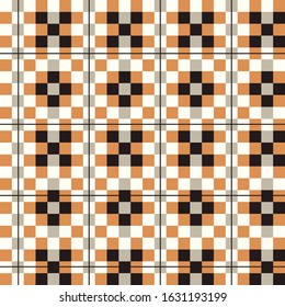Seamless geometric square pattern design