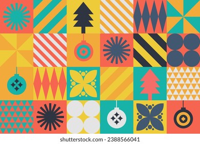 seamless geometric square pattern design artwork for christ and happy new year