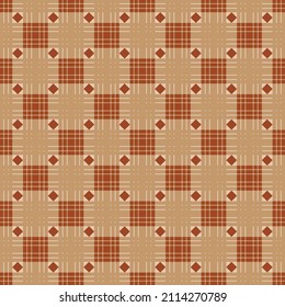 seamless geometric square shape autumn color tone pattern background, geometry stylish textile fabric pattern and fall pattern 