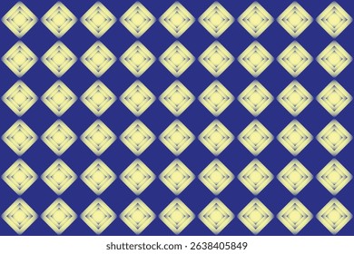 Seamless geometric squares pattern blue background vector for textile design.	
