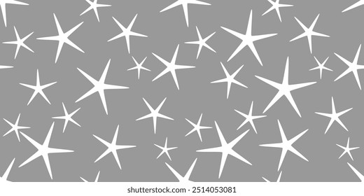 Seamless geometric star pattern. Vector Illustration