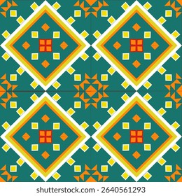 Seamless geometric star pattern wallpaper vector illustration for Christmas decoration