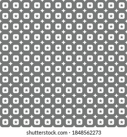Nahtlose geometrische Sternmuster, Muster für den Cover-Druck, Stoffe, Bekleidung und Dekoration. Vektorgrafik