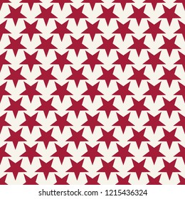 Seamless geometric star vector pattern. Retro design backdrop texture.