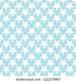 Seamless geometric star vector pattern. Retro design backdrop texture.